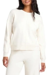 Splendid X Cella Jane Front Seam Sweater In Snow