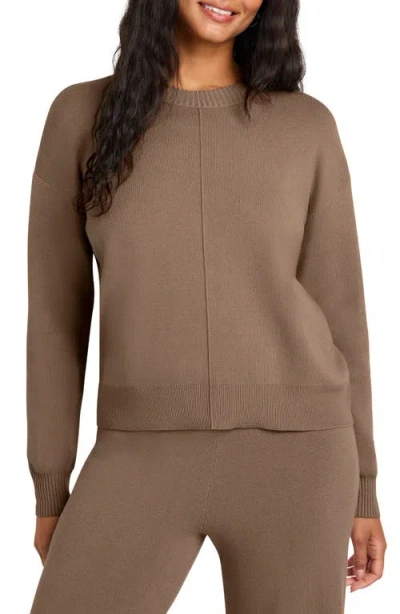 Splendid X Cella Jane Front Seam Sweater In Toast