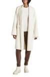 Splendid X Cella Jane Icon Shawl Collar Coat In White