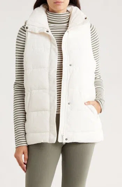 Splendid X Cella Jane Puffer Vest In White