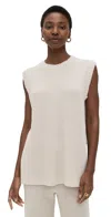 Splendid X Cellajaneblog Cotton Blend Tunic In Pearl