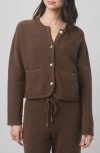 Splendid X @cellajaneblog Bouclé Cardigan In Brown