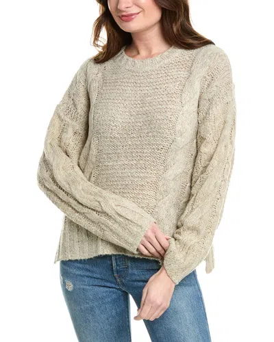 SPLENDID X @CELLAJANEBLOG CABLE KNIT WOOL-BLEND SWEATER