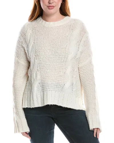 SPLENDID X @CELLAJANEBLOG CABLE KNIT WOOL-BLEND SWEATER