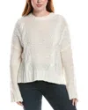 Splendid X @cellajaneblog Cable Knit Wool-blend Sweater In White