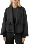 Splendid X @cellajaneblog Crop Icon Coat In Black