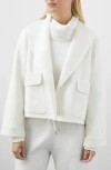 Splendid X @cellajaneblog Crop Icon Coat In White