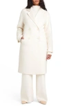 Splendid X @cellajaneblog Double Breasted Wool Blend Coat In White