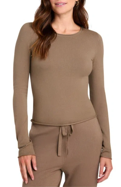Splendid X Cellajaneblog Layering Sweater In Toast