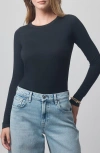 Splendid X @cellajaneblog Long Sleeve Layering T-shirt In Black