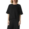 Splendid X @cellajaneblog Oversize Rib Scuba Knit T-shirt In Black