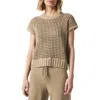 Splendid X @cellajaneblog Pointelle Sweater Vest In Brown