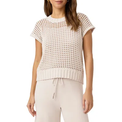 Splendid X Cella Jane Pointelle Sweater Vest Pearl
