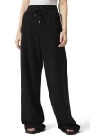 Splendid X Cellajaneblog Rib Scuba Wide Leg Pants In Black