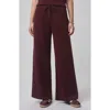 Splendid Georgie Wide Leg Pant In Dark Plum In Black