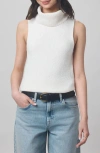 Splendid X @cellajaneblog Sleeveless Turtleneck Sweater In White