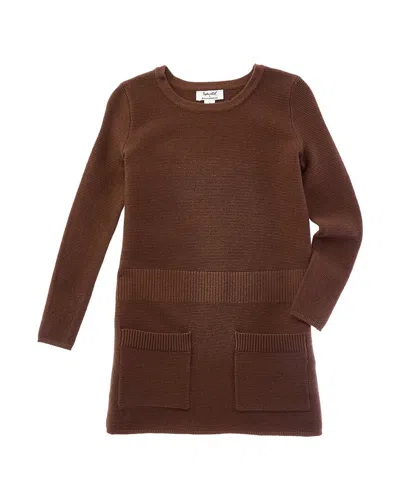 Splendid Kids' X Cellajaneblog Sweaterdress In Brown