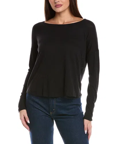 Splendid Zander Slub Top In Black