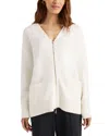 Splendid Zeena Two-way Zip Cardigan In Snow