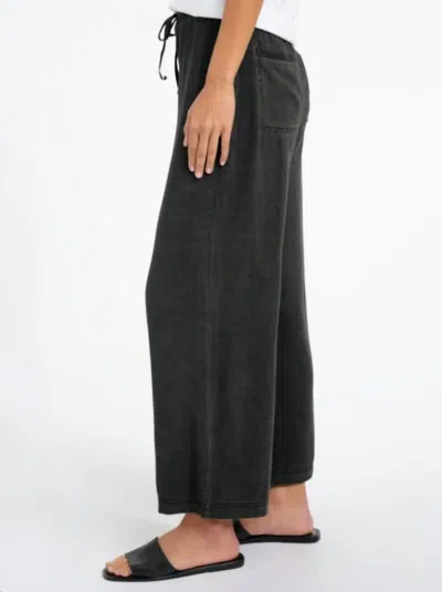 Splendid Zinnia Wide Leg Pant In Lead In Black