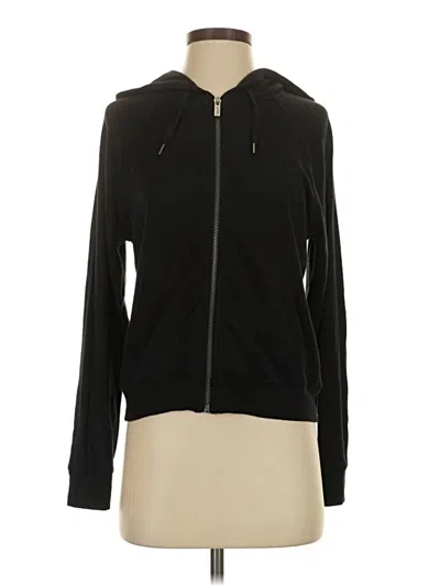Pre-owned Splendid Zip Up Hoodie In Black