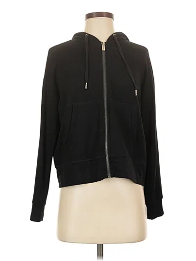 Pre-owned Splendid Zip Up Hoodie In Black