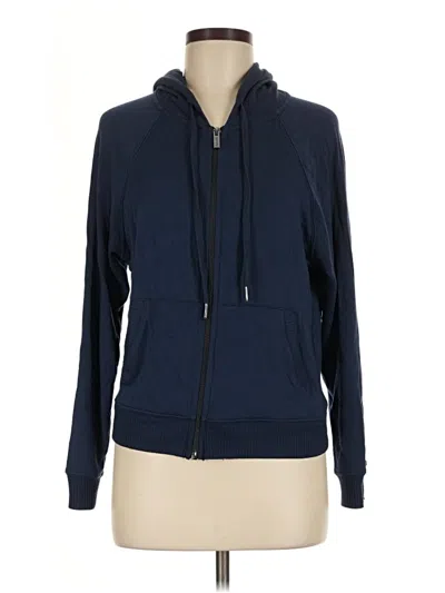 Pre-owned Splendid Zip Up Hoodie In Blue