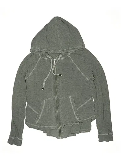 Pre-owned Splendid Kids' Zip Up Hoodie In Gray