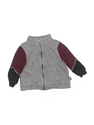Pre-owned Splendid Babies' Zip Up Hoodie In Gray