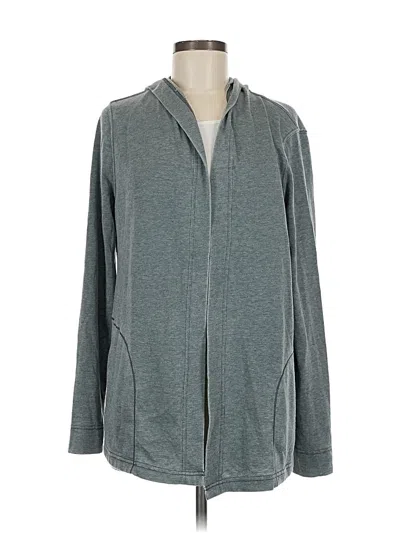 Pre-owned Splendid Zip Up Hoodie In Gray