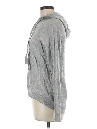 Pre-owned Splendid Zip Up Hoodie In Gray