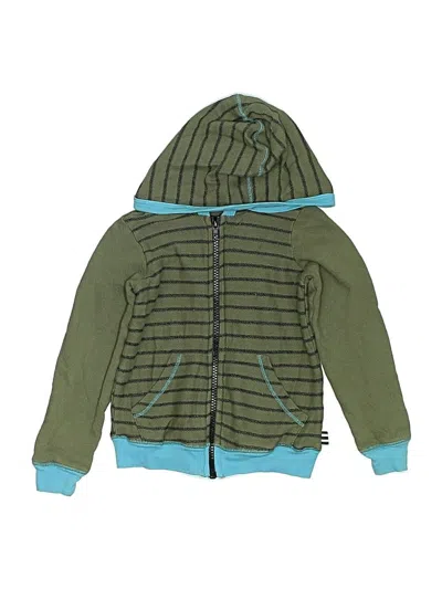 Pre-owned Splendid Kids' Zip Up Hoodie In Green