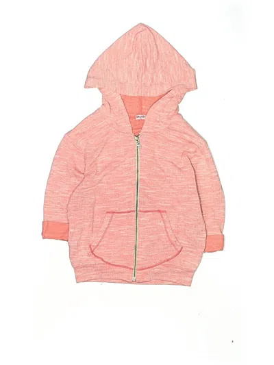 Pre-owned Splendid Kids' Zip Up Hoodie In Pink