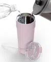 Splitflask Dual Chamber 2-in-1 Double Sided Vacuum Insulated Stainless Steel Water Bottle Tumbler Travel Mug 30 In Elle Pink