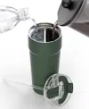 Splitflask Dual Chamber 2-in-1 Double Sided Vacuum Insulated Stainless Steel Water Bottle Tumbler Travel Mug 30 In Guy Green