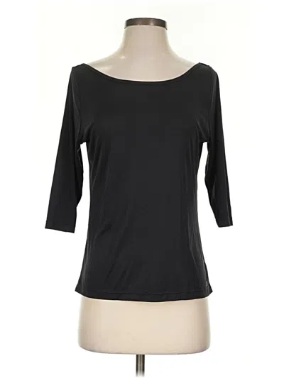 Pre-owned Splits 59 3/4 Sleeve Top Black Boatneck Tops