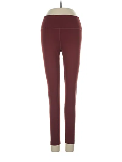 Pre-owned Splits 59 Active Pants In Burgundy