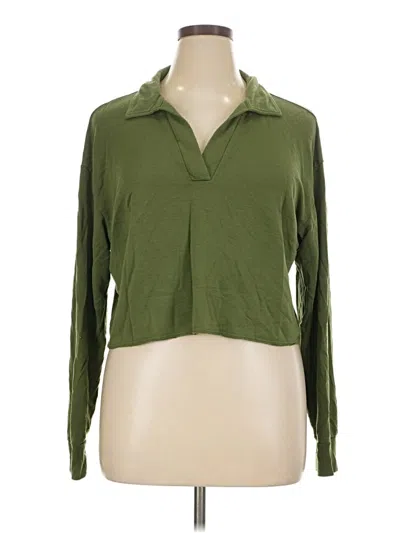 Pre-owned Splits 59 Long Sleeve Polo Shirt In Green