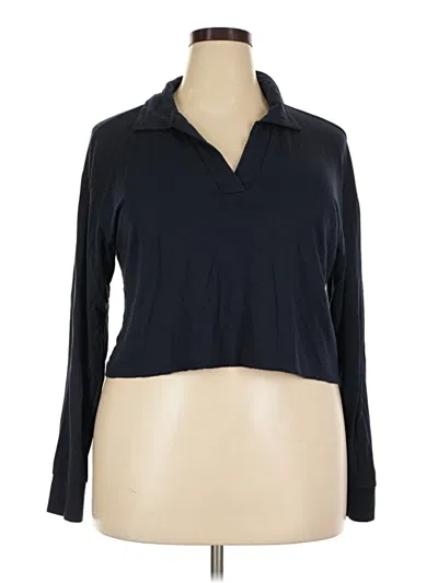 Pre-owned Splits 59 Long Sleeve Top Black Cowl Neck Tops