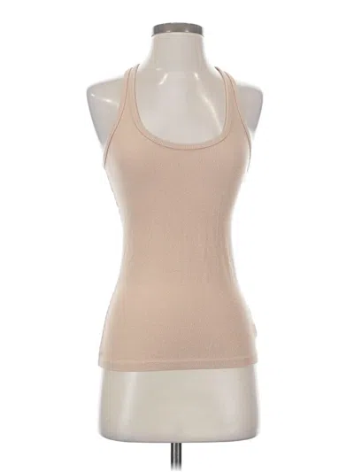 Pre-owned Splits 59 Sleeveless Top Tan Halter Neckline Tops In Brown