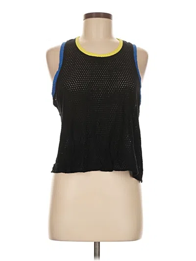 Pre-owned Splits 59 Tank Top Black Halter Neckline Tops