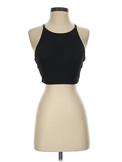 Pre-owned Splits 59 Tank Top Black Halter Neckline Tops