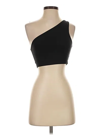 Pre-owned Splits 59 Tank Top Black One Shoulder Neckline Tops
