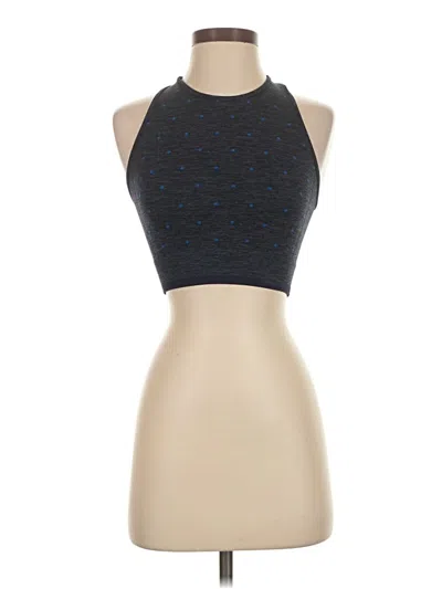 Pre-owned Splits 59 Tank Top Blue Halter Neckline Tops