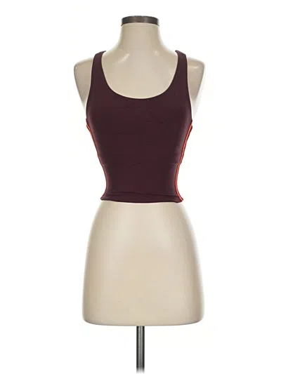 Pre-owned Splits 59 Tank Top Burgundy Strapless Neckline Tops