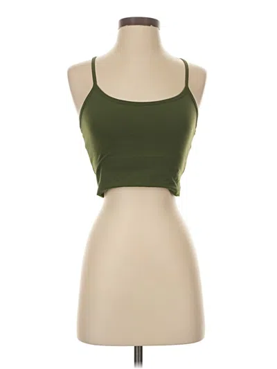 Pre-owned Splits 59 Tank Top Green Strapless Neckline Tops