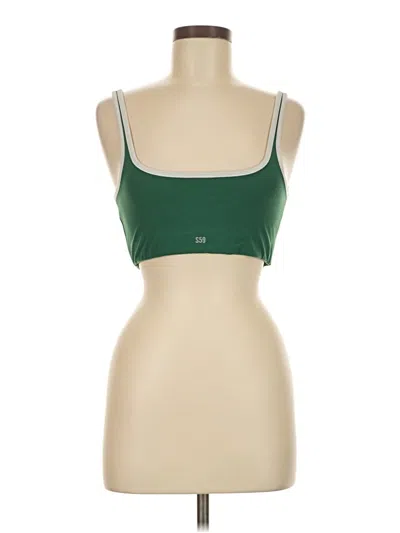 Pre-owned Splits 59 Tank Top Green Strapless Neckline Tops