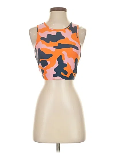 Pre-owned Splits 59 Tank Top Orange Strapless Neckline Tops