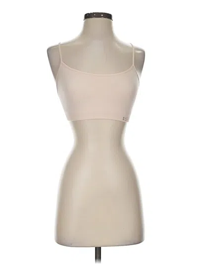 Pre-owned Splits 59 Tank Top Tan Strapless Neckline Tops