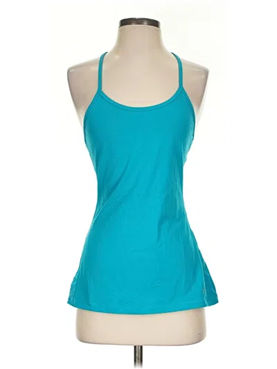 Pre-owned Splits 59 Tank Top Teal Halter Neckline Tops